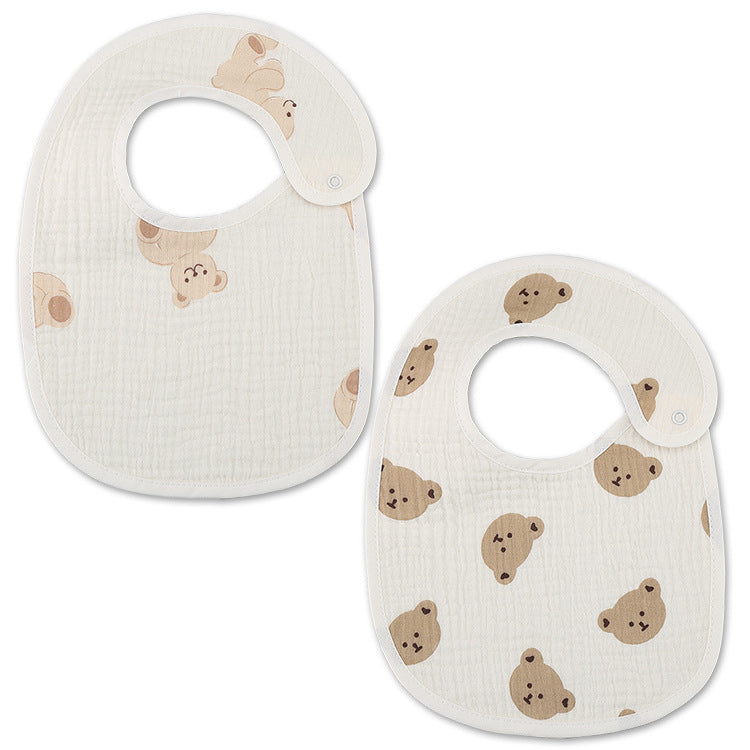 Cotton Gauze Waterproof Kids Bib - product image 22