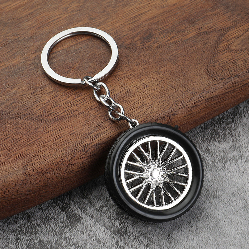 3D Tire Keychain Pendant for Car Decoration Gift