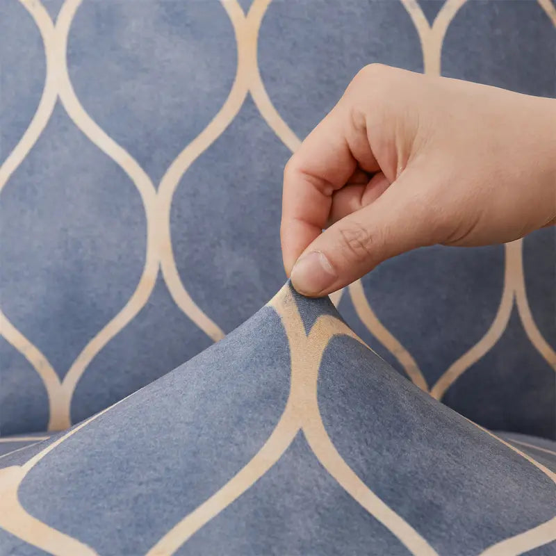 Geometric Pattern Stretch Chair Cover for Parties (1pc)