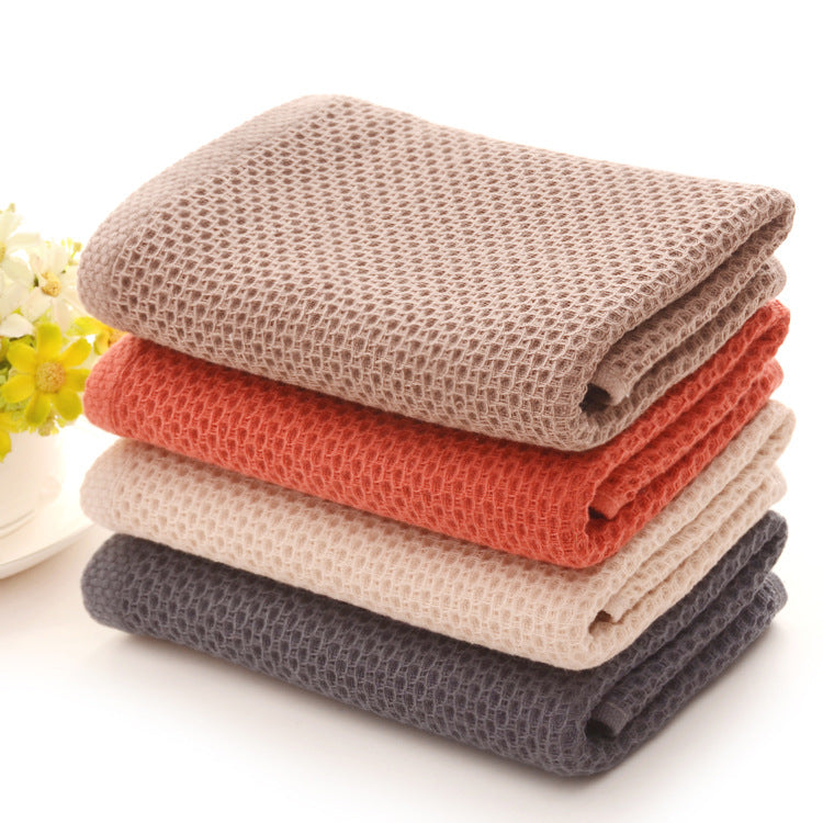 New Cotton Honeycomb Sports Towel for Home Use