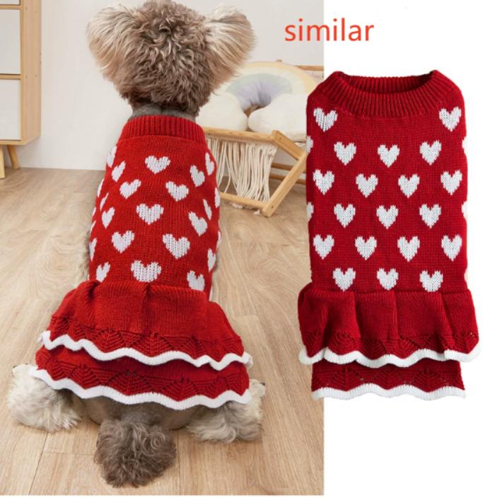 Christmas Princess Pet Sweater Dress - product image 6