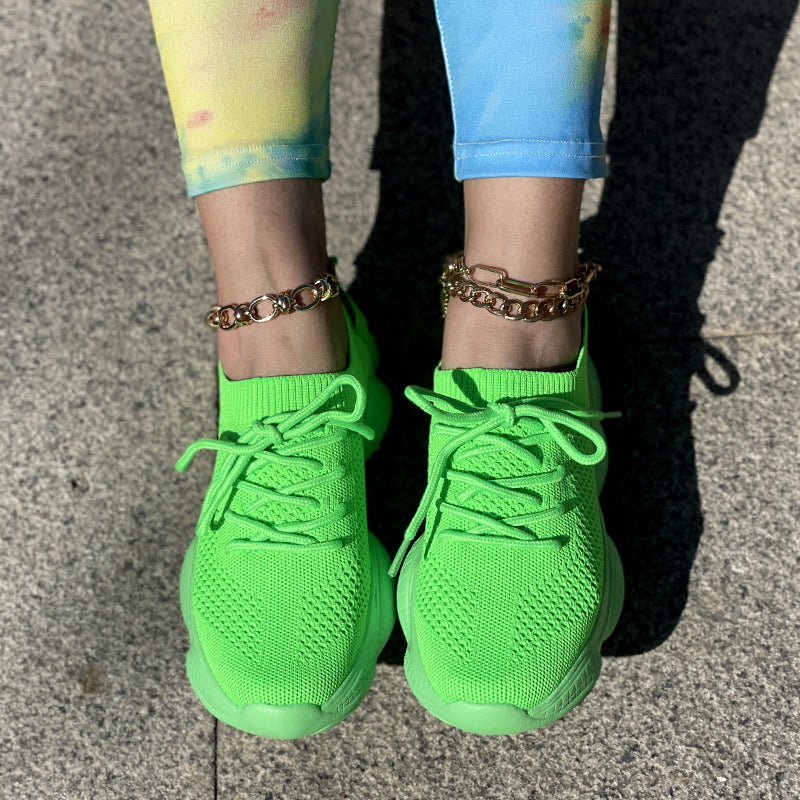 Breathable Candy Color Mesh Flats for Women