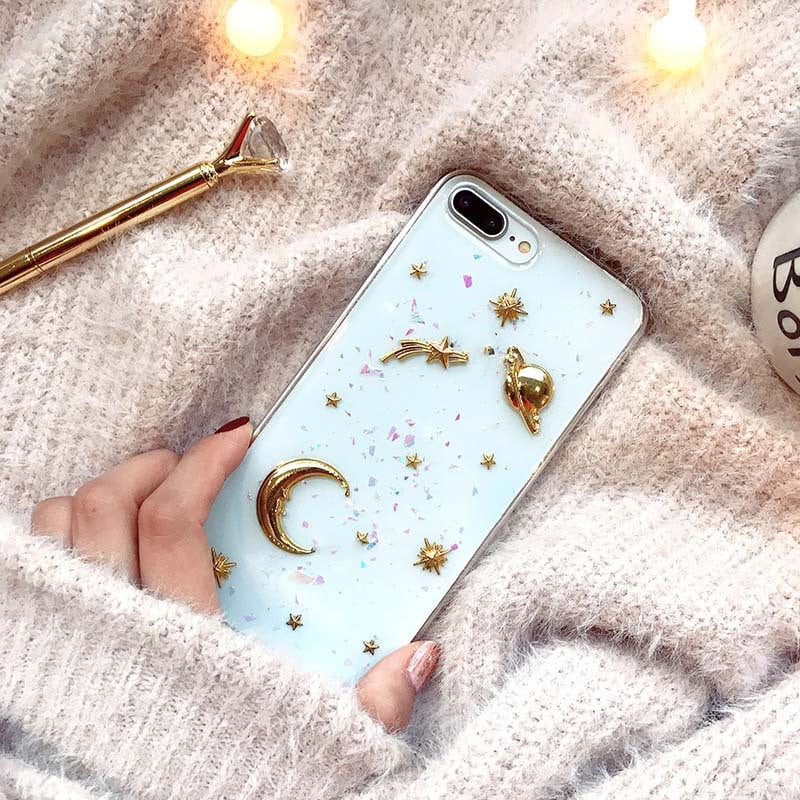 Glitter Electroplated Protective Phone Case