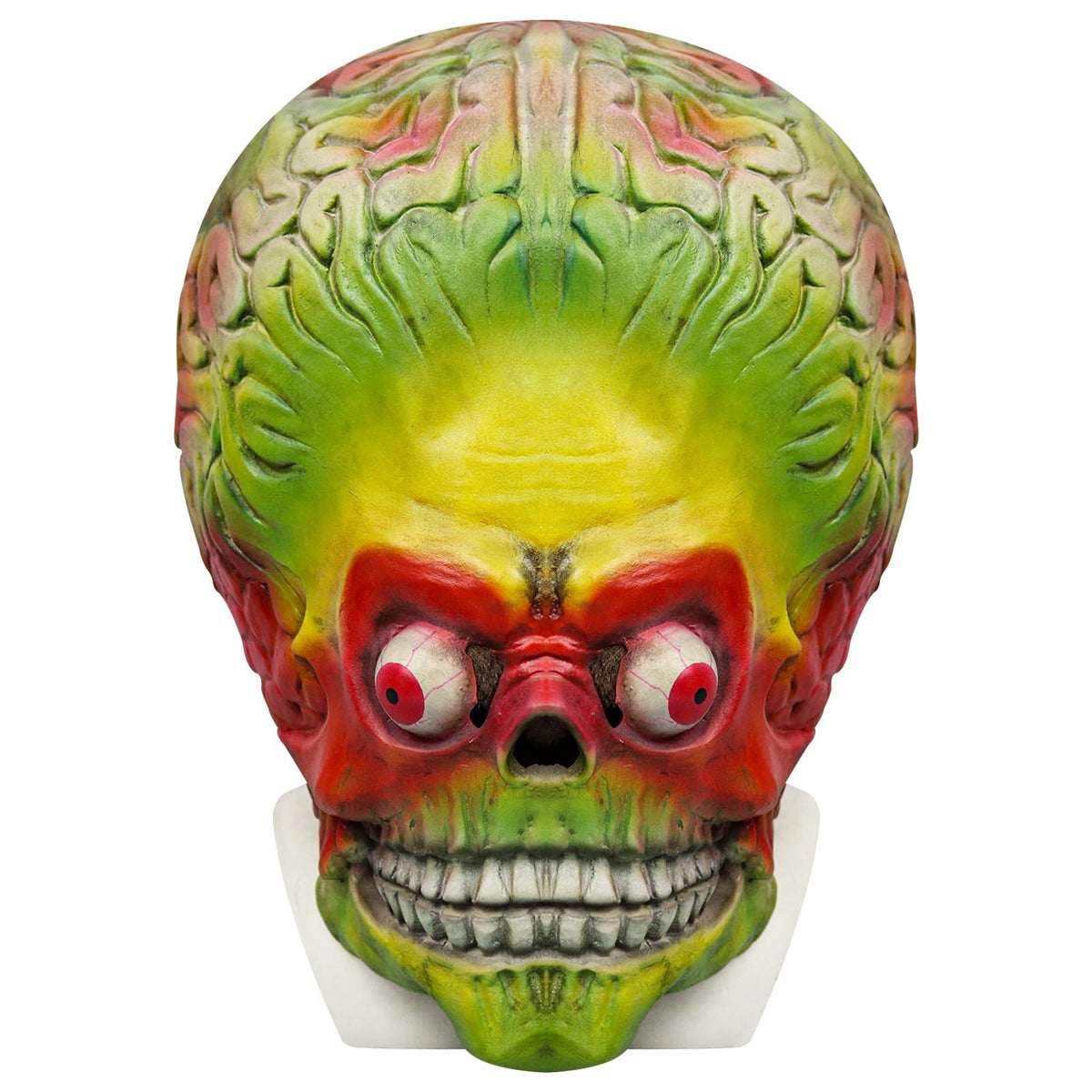 Lyxaof Mars Attacks Mask Realistic Brain Alien Mask Full Head Monster Headwear Scary Halloween Cosplay Costume Prop for Adult (Alien Brain)