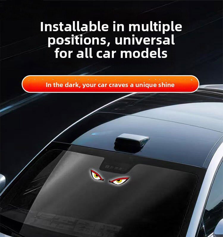 Solar Devil Eyes LED Warning Light