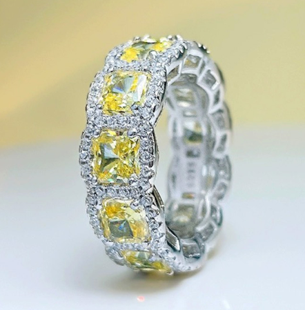 S925 Sterling Silver High-Carbon Crystal Ring - product image 4