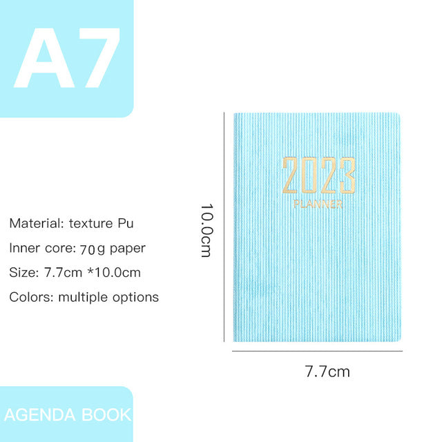 A7 Ultralight Portable English Calendar
