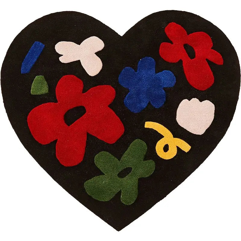 Colorful Heart Floral Floor Mat - product image 3