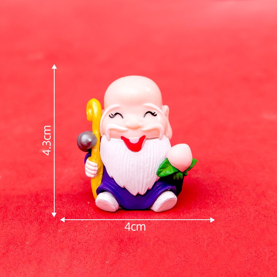 DIY Miniature New Year Fortune God Decoration Accessory