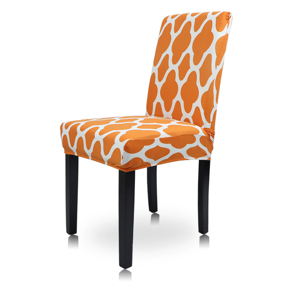 Geometric Pattern Stretch Chair Cover for Parties (1pc)
