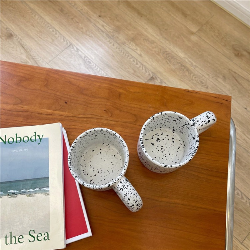 Spotted Ceramic Mug - Simple Office Coffee Cup