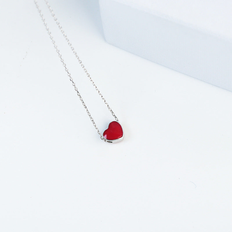 S925 Silver Color-Changing Heart Necklace