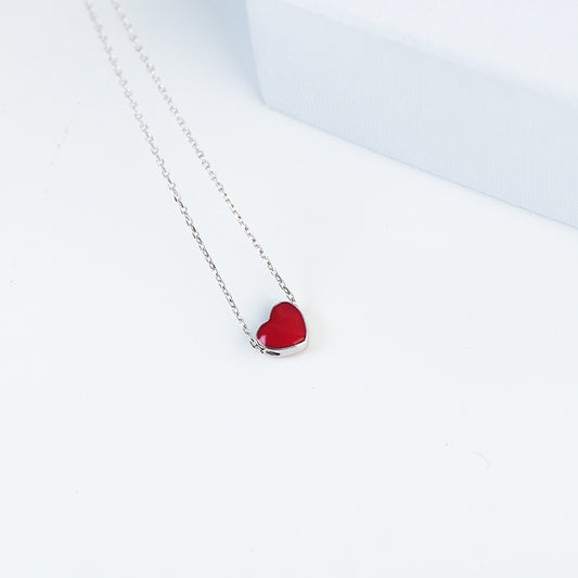 S925 Silver Color-Changing Heart Necklace