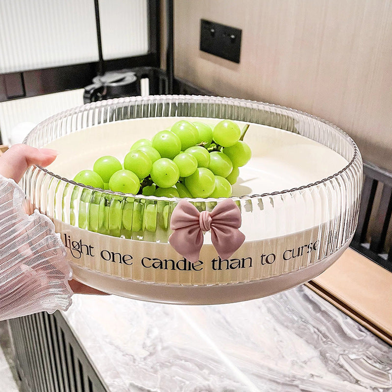 Multifunctional Rotating Fruit Tray for Snacks and Storage