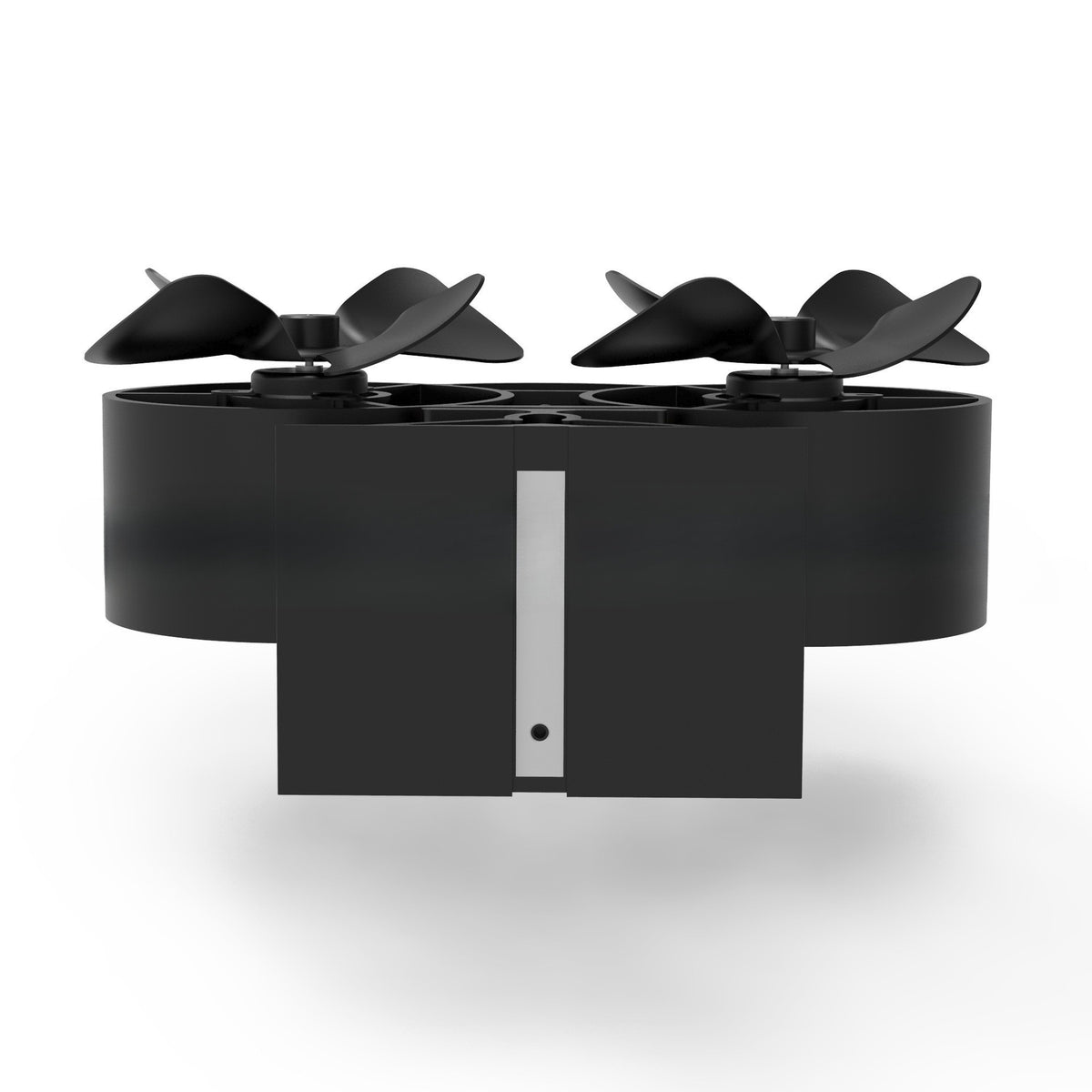 Dual-Head 8-Blade Silent Eco-Friendly Fireplace Fan