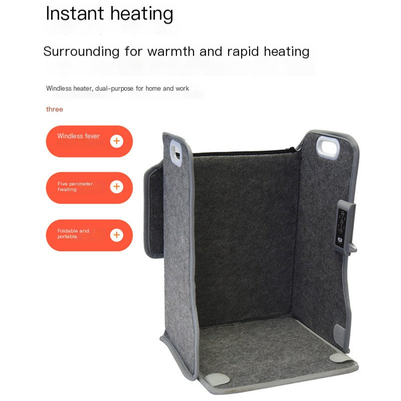 6D Carbon Crystal Foot Warmer for Winter Office Use
