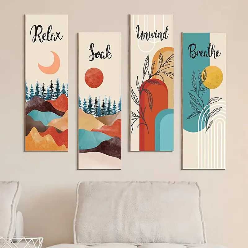 Rustic Bohemian Bathroom Wall Sign - product image 5