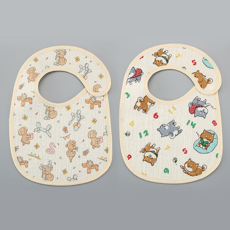 Cotton Gauze Waterproof Kids Bib - product image 14