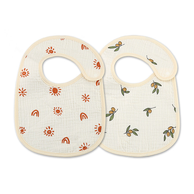 Cotton Gauze Waterproof Kids Bib - product image 35