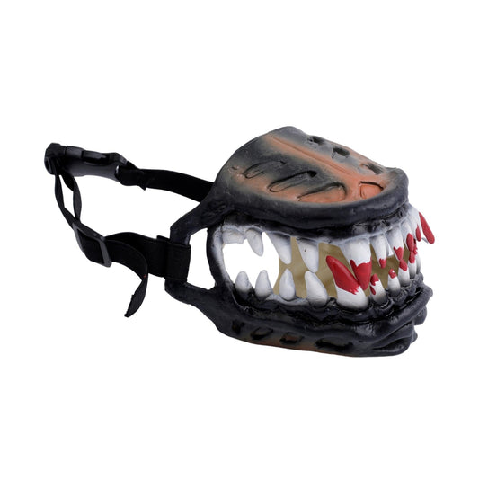 (1PCS) Scary Werewolf Dog Muzzle with Large Teeth - Colorful Zombie Mask Bane Hilarious Costume for Halloween | This Might Be The Funny & Coolest Your Dog Will Ever Wear!