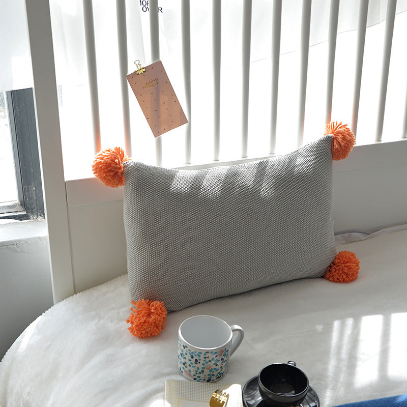 Danish-Style Colorful Ball Sofa Pillow - product image 3