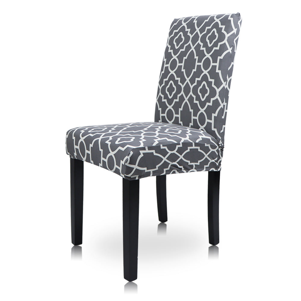 Geometric Pattern Stretch Chair Cover for Parties (1pc)