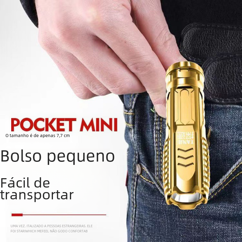 Mini USB Rechargeable LED Flashlight for Outdoor Use