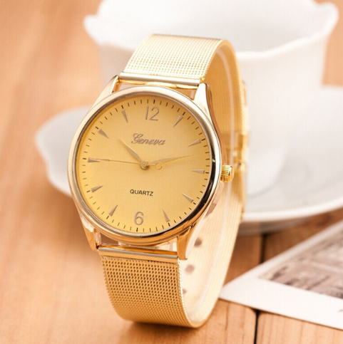Geneva Gold Mesh Crystal Watch - product image 6