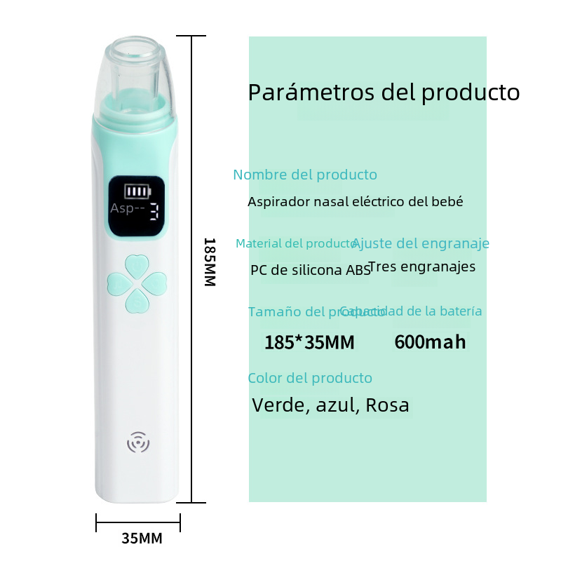 Electric Nasal Aspirator for Infants with Soft Silicone Tip - product image 7