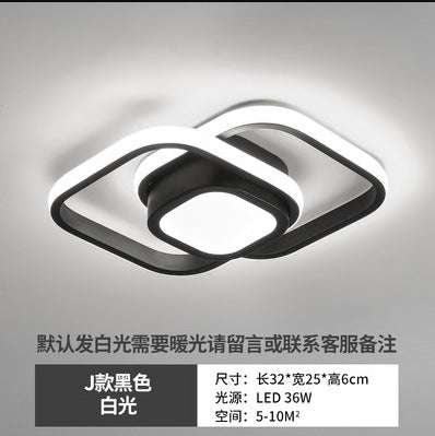 Modern LED Corridor Ceiling Light with Acrylic Design