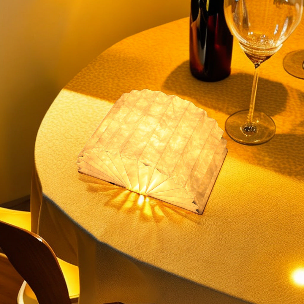Creative Wooden Folding Book Night Light Screen Lamp