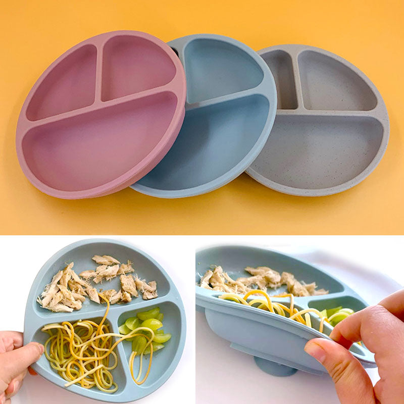 Cartoon Silicone Suction Feeding Plate