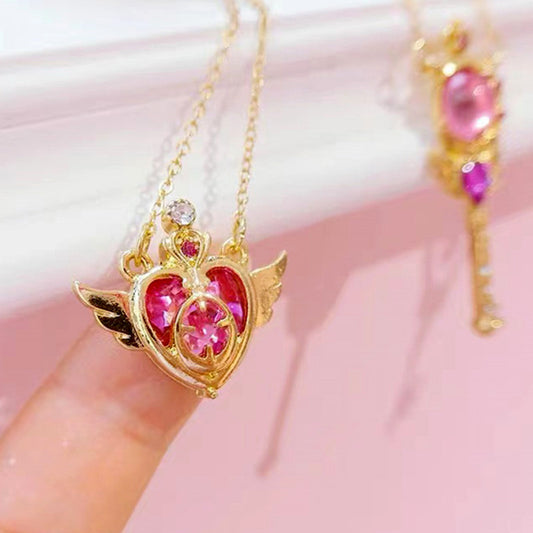Angel Wings Crystal Necklace