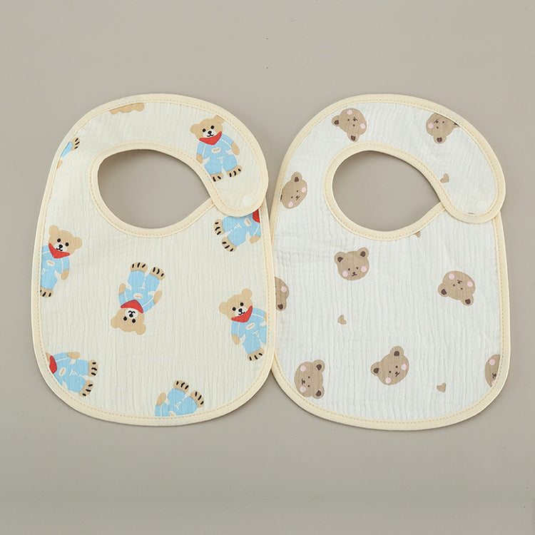 Cotton Gauze Waterproof Kids Bib - product image 30