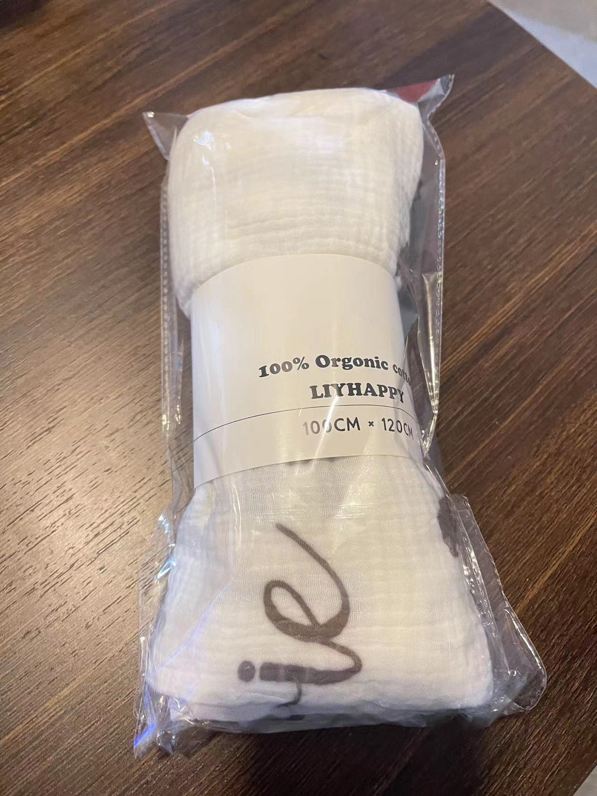 Personalized Cotton Baby Letter Muslin Blanket (6 Layers)