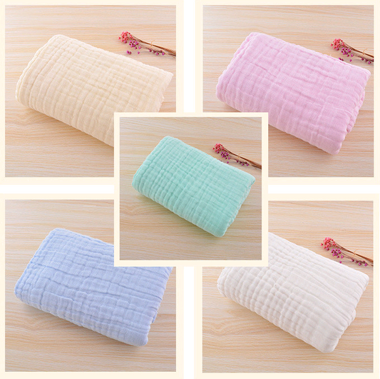 Cotton Baby Blanket, Six-Layer Ruffled Design