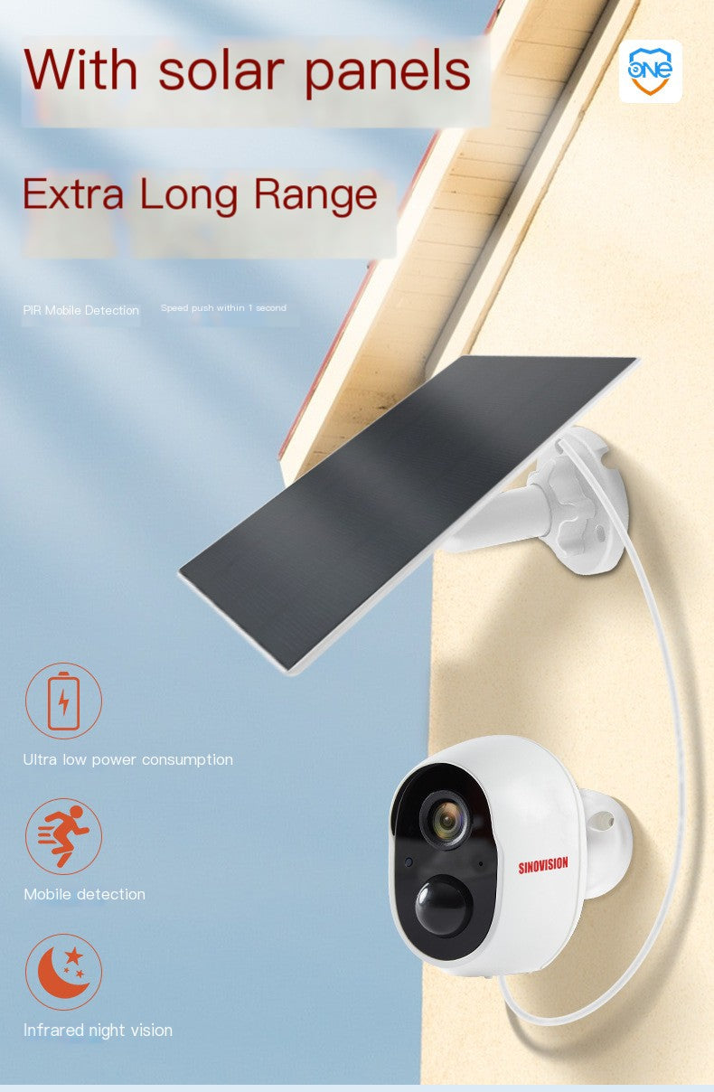 Solar-Powered HD Security Camera with Long Battery Life