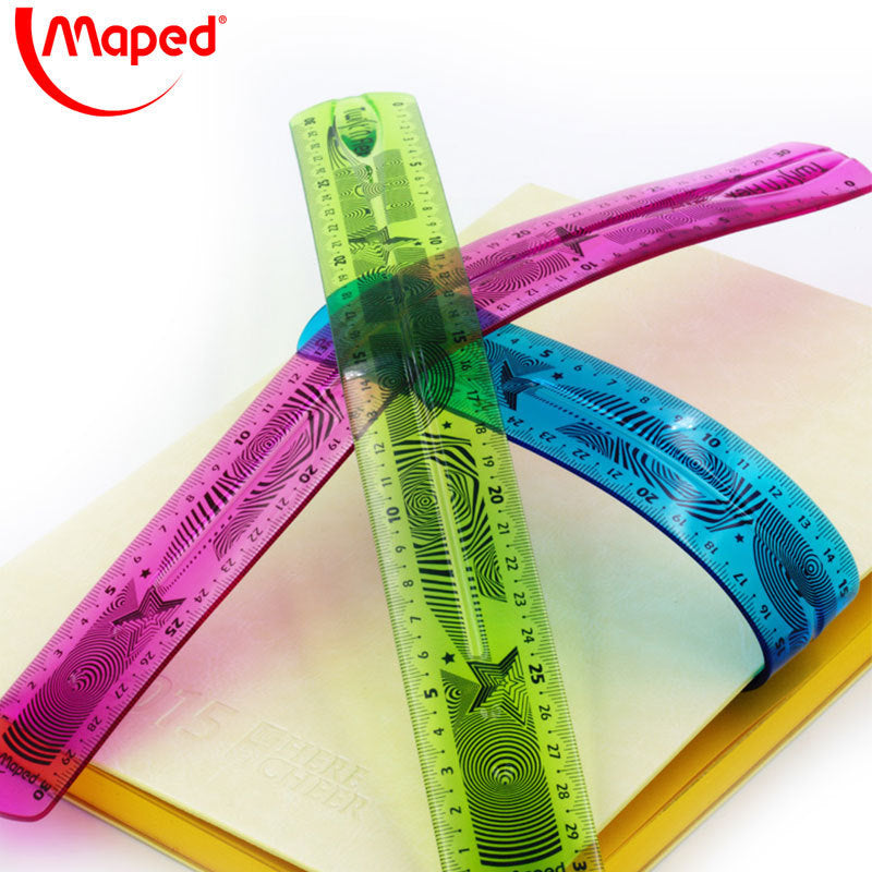 Maped 30cm Soft Plastic Ruler - Flexible and Durable