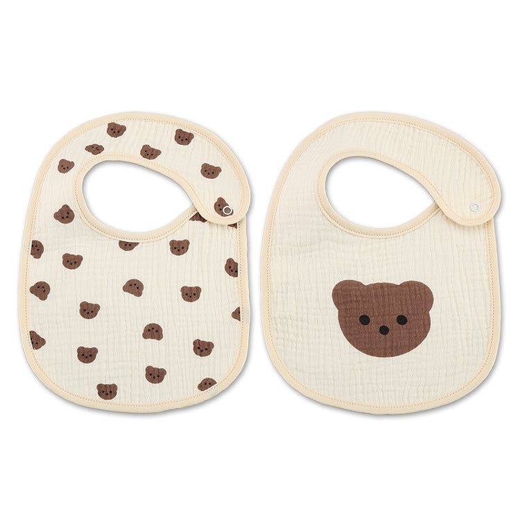 Cotton Gauze Waterproof Kids Bib - product image 21
