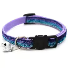 Adjustable Colorful Cat Collar with Bell - product image 3