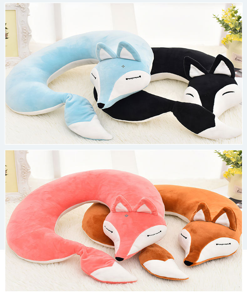Cartoon Fox U-Shaped Nap Pillow - product image 3