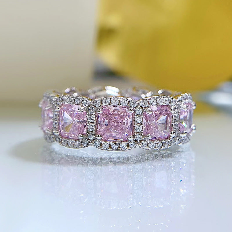 S925 Sterling Silver High-Carbon Crystal Ring - product image 14