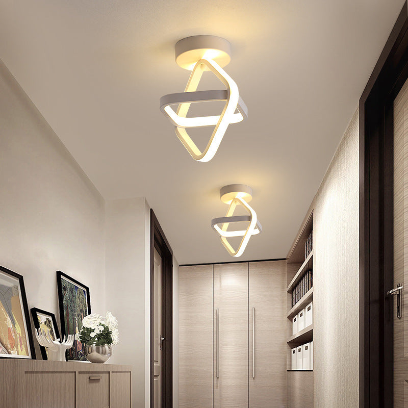 Modern LED Corridor Ceiling Light with Acrylic Design