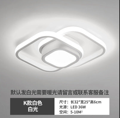Modern LED Corridor Ceiling Light with Acrylic Design