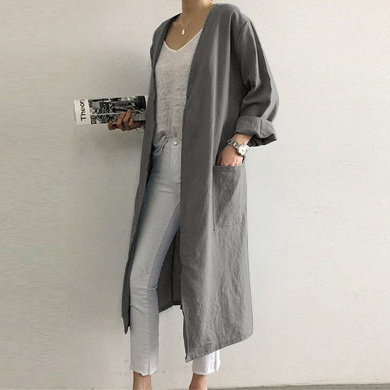 2020 Autumn Winter Plus Size Loose Cardigan Coat