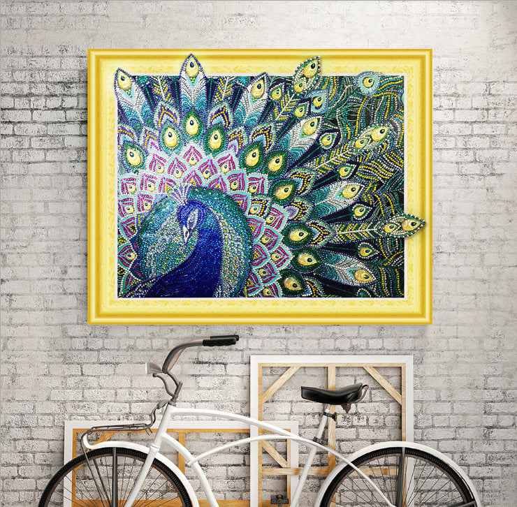 5D Diamond Painting - Peacock and Shaped Designs