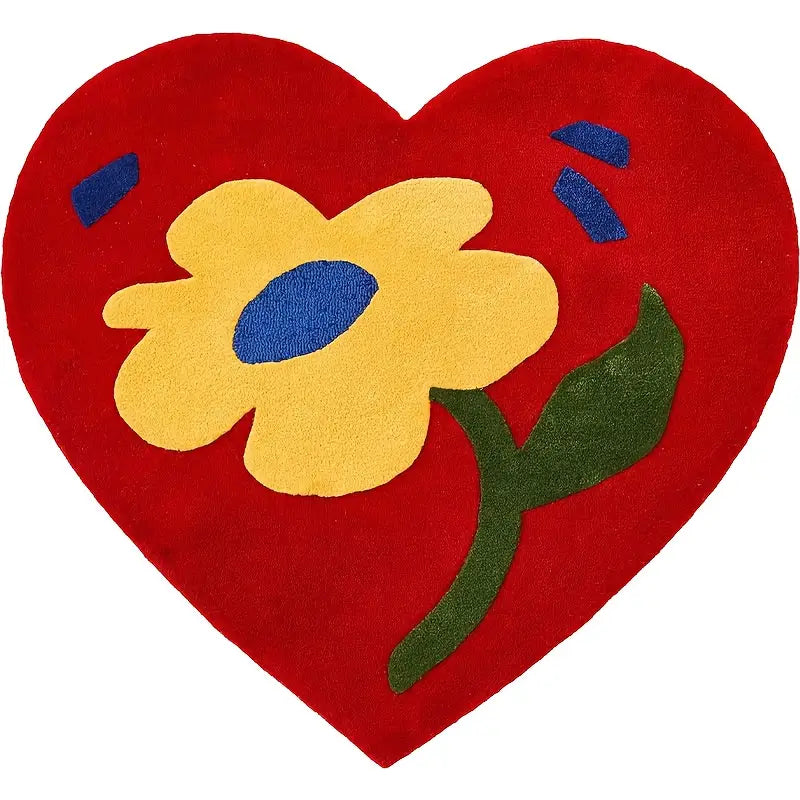 Colorful Heart Floral Floor Mat - product image 4
