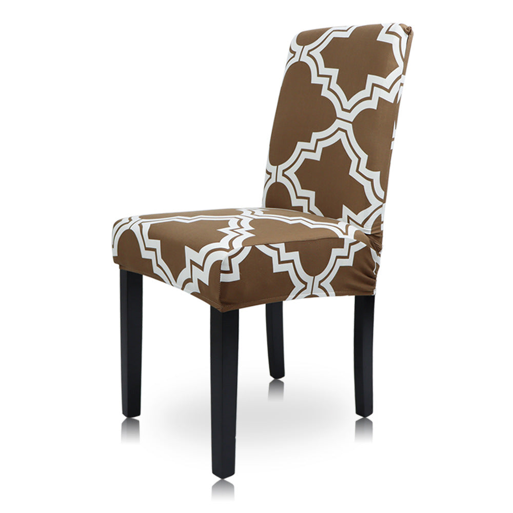 Geometric Pattern Stretch Chair Cover for Parties (1pc)