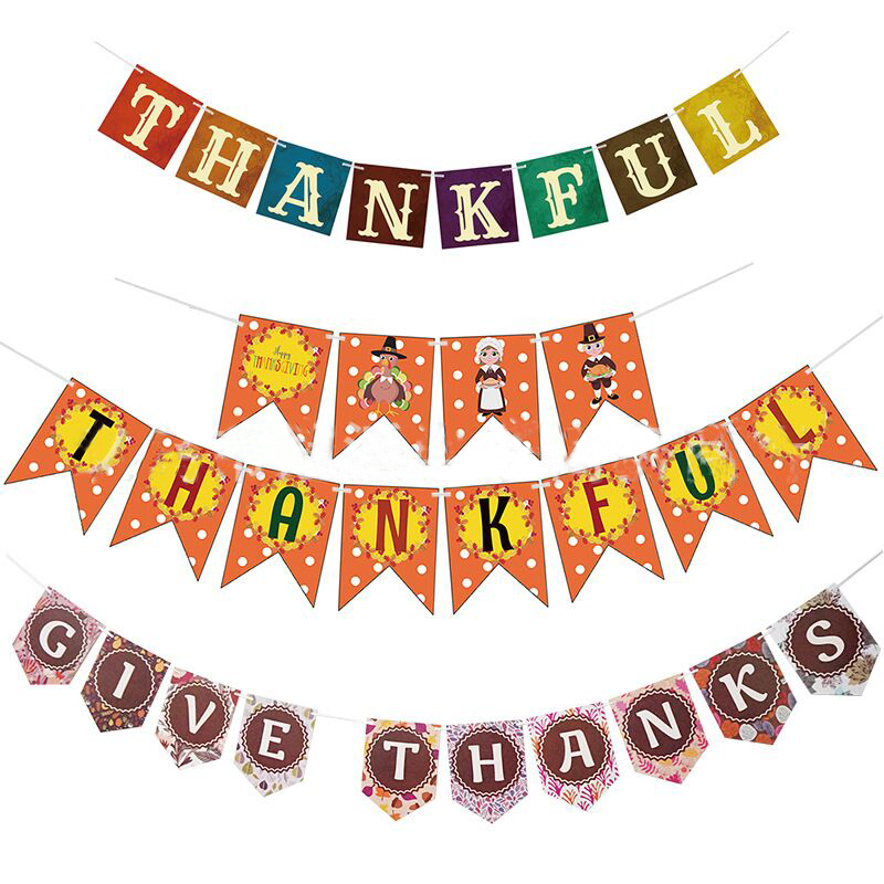 Thanksgiving Banners for Harvest Party Decorations