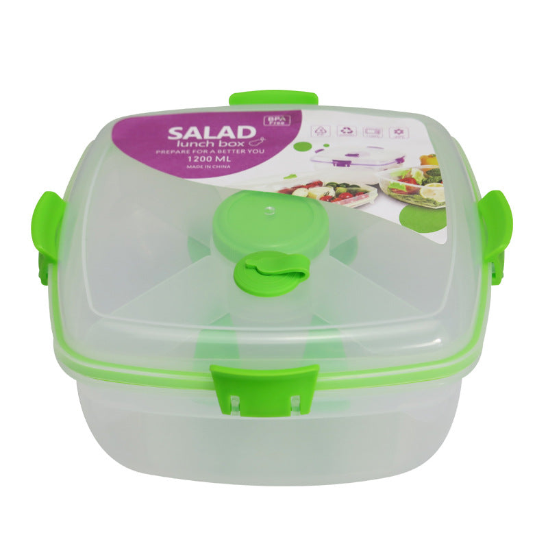 Double-layer Transparent Square Fresh-keeping Box